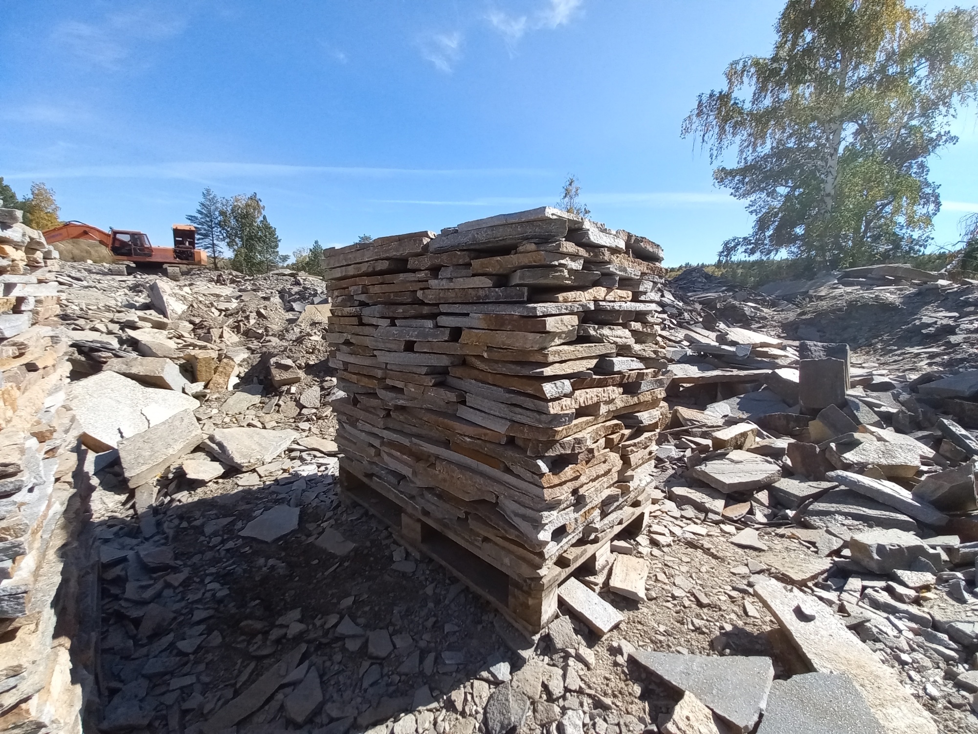 Плитняк златолит серебристый для мощения на бетон купить в Радужном