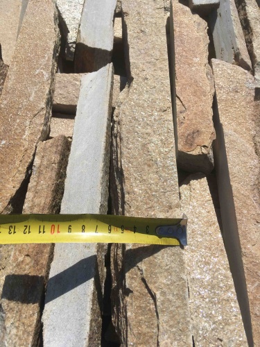 Горбушка златолит золотистый для облицовки купить в Радужном