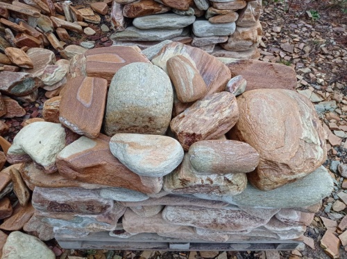 Златолит жёлтый, жёлто-зелёный глыбки и валуны для ланшафтного дизайна купить в Радужном