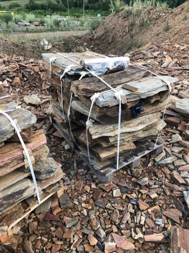 Плитняк кора дерева 50-100мм для пошаговых дорожек купить в Радужном