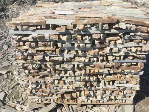 Горбушка златолит золотистый для облицовки купить в Радужном