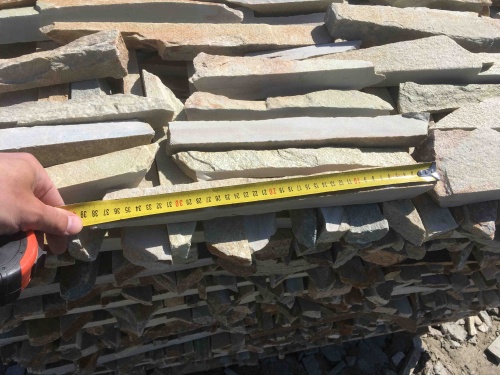 Горбушка златолит золотистый для облицовки купить в Радужном